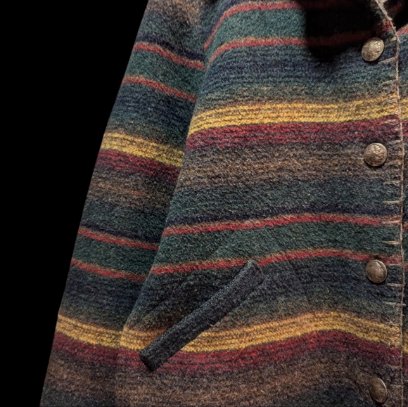 Wool blend Unlimited Quest jacket Multicolor Warm Soft 90s - Picture 3 of 5